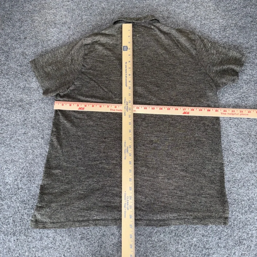 Rag & Bone Polo Shirt Men Large Gray Short Sleeve Casual Standard Issue Designer